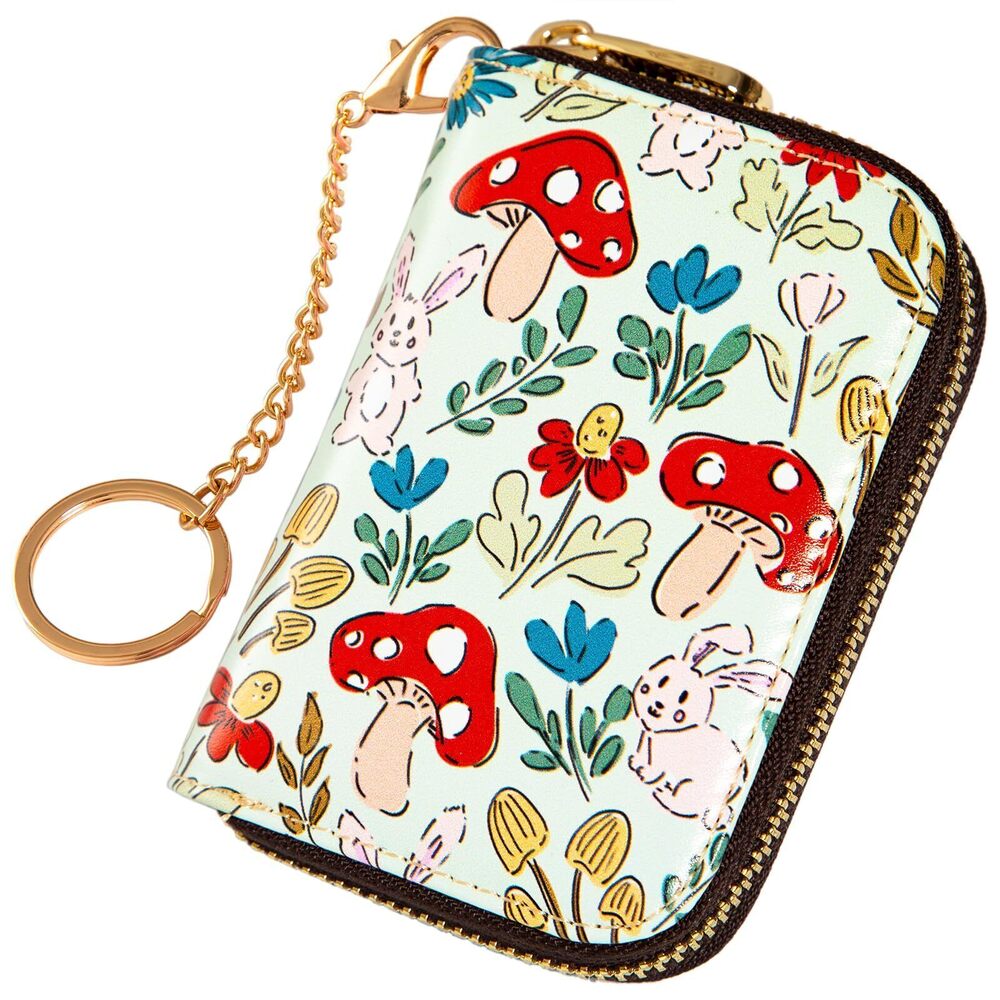5985 Credit Card Holder , RFID Card Holder Wallet - Slim Leather Zipper